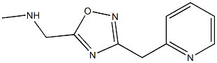 methyl({[3-(pyridin-2-ylmethyl)-1,2,4-oxadiazol-5-yl]methyl})amine Struktur