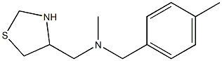 methyl[(4-methylphenyl)methyl](1,3-thiazolidin-4-ylmethyl)amine Struktur