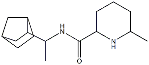 N-(1-bicyclo[2.2.1]hept-2-ylethyl)-6-methylpiperidine-2-carboxamide Struktur