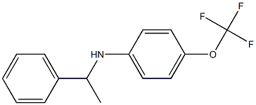 N-(1-phenylethyl)-4-(trifluoromethoxy)aniline Struktur