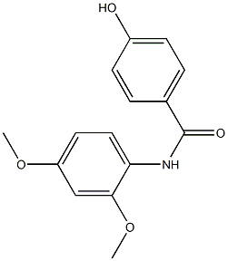 N-(2,4-dimethoxyphenyl)-4-hydroxybenzamide Struktur