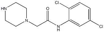 N-(2,5-dichlorophenyl)-2-(piperazin-1-yl)acetamide Struktur