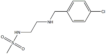 N-(2-{[(4-chlorophenyl)methyl]amino}ethyl)methanesulfonamide Struktur