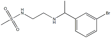 N-(2-{[1-(3-bromophenyl)ethyl]amino}ethyl)methanesulfonamide Struktur