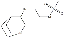 N-(2-{1-azabicyclo[2.2.2]octan-3-ylamino}ethyl)methanesulfonamide Struktur