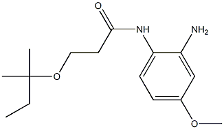 N-(2-amino-4-methoxyphenyl)-3-[(2-methylbutan-2-yl)oxy]propanamide Struktur