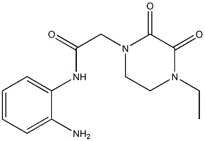 N-(2-aminophenyl)-2-(4-ethyl-2,3-dioxopiperazin-1-yl)acetamide Struktur