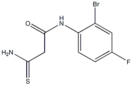 N-(2-bromo-4-fluorophenyl)-2-carbamothioylacetamide Struktur