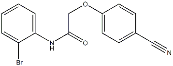 N-(2-bromophenyl)-2-(4-cyanophenoxy)acetamide Struktur