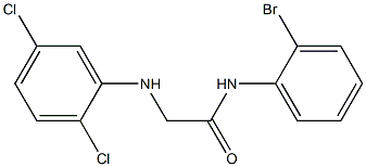 N-(2-bromophenyl)-2-[(2,5-dichlorophenyl)amino]acetamide Struktur