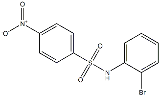 N-(2-bromophenyl)-4-nitrobenzene-1-sulfonamide Struktur