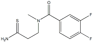 N-(2-carbamothioylethyl)-3,4-difluoro-N-methylbenzamide Struktur