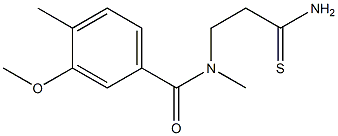 N-(2-carbamothioylethyl)-3-methoxy-N,4-dimethylbenzamide Struktur