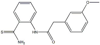 N-(2-carbamothioylphenyl)-2-(3-methoxyphenyl)acetamide Struktur