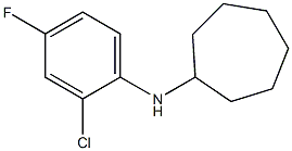 N-(2-chloro-4-fluorophenyl)cycloheptanamine Struktur