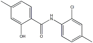 N-(2-chloro-4-methylphenyl)-2-hydroxy-4-methylbenzamide Struktur