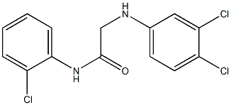 N-(2-chlorophenyl)-2-[(3,4-dichlorophenyl)amino]acetamide Struktur