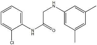 N-(2-chlorophenyl)-2-[(3,5-dimethylphenyl)amino]acetamide Struktur