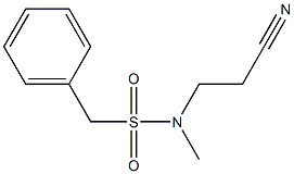 N-(2-cyanoethyl)-N-methylphenylmethanesulfonamide Struktur