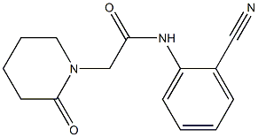 N-(2-cyanophenyl)-2-(2-oxopiperidin-1-yl)acetamide Struktur