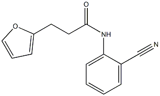 N-(2-cyanophenyl)-3-(furan-2-yl)propanamide Struktur