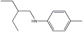 N-(2-ethylbutyl)-4-methylaniline Struktur