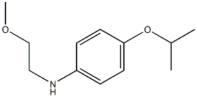 N-(2-methoxyethyl)-4-(propan-2-yloxy)aniline Struktur