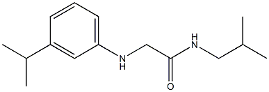 N-(2-methylpropyl)-2-{[3-(propan-2-yl)phenyl]amino}acetamide Struktur