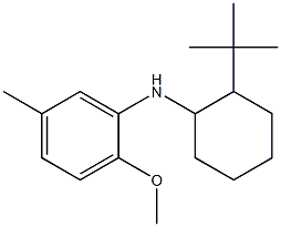 N-(2-tert-butylcyclohexyl)-2-methoxy-5-methylaniline Struktur