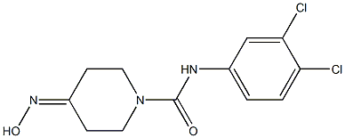 N-(3,4-dichlorophenyl)-4-(hydroxyimino)piperidine-1-carboxamide Struktur