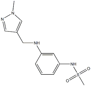 N-(3-{[(1-methyl-1H-pyrazol-4-yl)methyl]amino}phenyl)methanesulfonamide Struktur