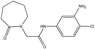 N-(3-amino-4-chlorophenyl)-2-(2-oxoazepan-1-yl)acetamide Struktur