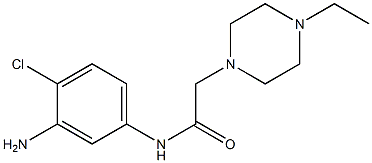 N-(3-amino-4-chlorophenyl)-2-(4-ethylpiperazin-1-yl)acetamide Struktur