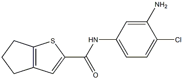 N-(3-amino-4-chlorophenyl)-4H,5H,6H-cyclopenta[b]thiophene-2-carboxamide Struktur