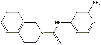 N-(3-aminophenyl)-1,2,3,4-tetrahydroisoquinoline-2-carboxamide Struktur