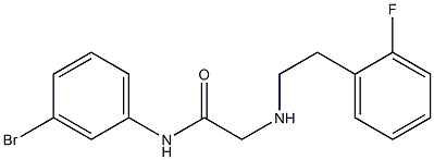 N-(3-bromophenyl)-2-{[2-(2-fluorophenyl)ethyl]amino}acetamide Struktur