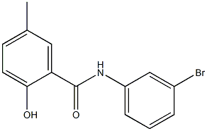 N-(3-bromophenyl)-2-hydroxy-5-methylbenzamide Struktur