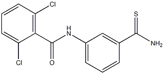 N-(3-carbamothioylphenyl)-2,6-dichlorobenzamide Struktur