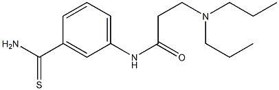 N-(3-carbamothioylphenyl)-3-(dipropylamino)propanamide Struktur