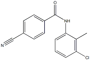 N-(3-chloro-2-methylphenyl)-4-cyanobenzamide Struktur