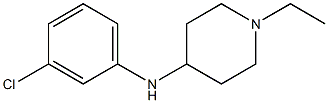 N-(3-chlorophenyl)-1-ethylpiperidin-4-amine Struktur