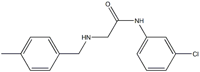 N-(3-chlorophenyl)-2-{[(4-methylphenyl)methyl]amino}acetamide Struktur