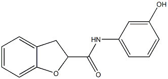 N-(3-hydroxyphenyl)-2,3-dihydro-1-benzofuran-2-carboxamide Struktur