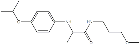 N-(3-methoxypropyl)-2-{[4-(propan-2-yloxy)phenyl]amino}propanamide Struktur