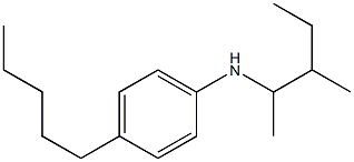 N-(3-methylpentan-2-yl)-4-pentylaniline Struktur