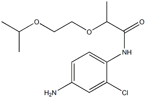 N-(4-amino-2-chlorophenyl)-2-[2-(propan-2-yloxy)ethoxy]propanamide Struktur