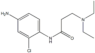 N-(4-amino-2-chlorophenyl)-3-(diethylamino)propanamide Struktur