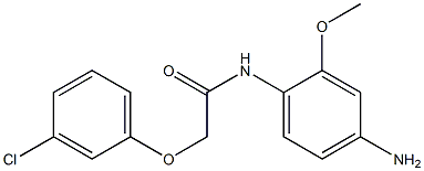 N-(4-amino-2-methoxyphenyl)-2-(3-chlorophenoxy)acetamide Struktur