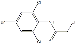 N-(4-bromo-2,6-dichlorophenyl)-2-chloroacetamide Struktur