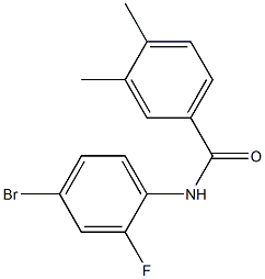 N-(4-bromo-2-fluorophenyl)-3,4-dimethylbenzamide Struktur